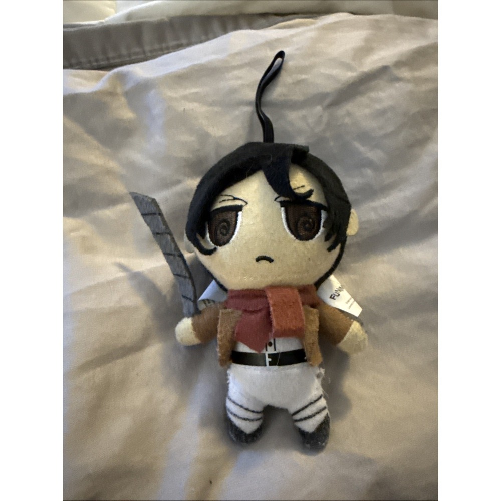 Attack on Tita Mikasa Ackerman 4.5" Plush Doll Japan Ornament (Abby)